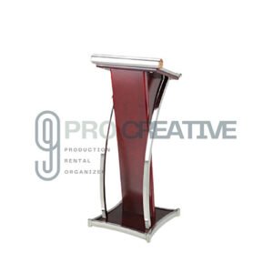 Podium Kayu Stainless